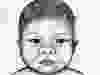 A composite sketch of the baby is shown in this handout image provided by the Calgary Police Service.