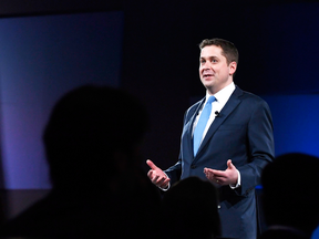 Conservative Leader Andrew Scheer at the Manning Networking Conference in Ottawa.