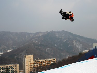 Max Parrot, silver in men's snowboard slopestyle.