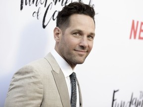 FILE - In this June 23, 2016 file photo, Paul Rudd attends a special screening of "The Fundamentals of Caring" held at Arclight Cinemas Hollywood in Los Angeles. Actor and screenwriter Rudd will be subjected to a comedic roast as he picks up his 2018 Man of the Year award from the nation's oldest collegiate theatrical organization at Harvard University. The "Ant-Man" star will receive the Hasty Pudding honor on Friday, Feb. 2, 2018.