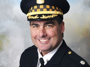 This Oct. 19, 2016 photo provided by the Chicago Police Department shows Chicago Police Commander Paul Bauer. Cmdr. Bauer was killed after a foot chase Tuesday, Feb. 13, 2018 in downtown Chicago. He was shot in the head by a suspect carrying a semi-automatic handgun equipped with an extended clip of ammunition, a police official told The Associated Press on Wednesday. Bauer had been on the police force for 31 years. (Chicago Police Department via AP)