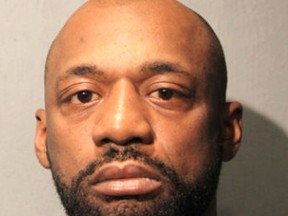 This undated photo provided by the Chicago Police Department shows Shomari Legghette. Legghette has been charged with first-degree murder in the fatal shooting of Chicago Police Commander Paul Bauer. Bauer was killed after a foot chase Tuesday, Feb. 13, 2018, in downtown Chicago. He was shot in the head by a suspect carrying a semi-automatic handgun equipped with an extended clip of ammunition, a police official told The Associated Press. Bauer had been on the police force for 31 years. (Chicago Police Department via AP)