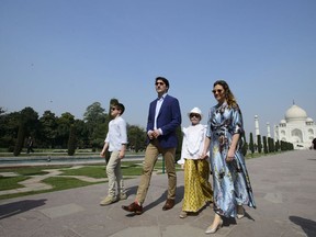 The Canadian government is now seeking a meeting with the Indian politician who has publicly accused members of Trudeau's cabinet of being connected to the Sikh separatist movement. Prime Minister Justin Trudeau, wife Sophie Gregoire Trudeau, and children, Xavier, 10, Ella-Grace, 9, and Hadrien, 3, not pictured, visit the Taj Mahal in Agra, India, on Sunday, Feb. 18, 2018.