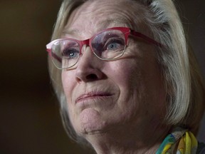 Crown-Indigenous Relations and Rorthern Affairs Minister Carolyn Bennett speaks during a news conference on Parliament Hill in Ottawa on October 6, 2017. Canada's Indigenous relations minister is shedding more light on the federal government's pledge to overhaul its relationship with Indigenous Peoples, which includes rethinking what constitutes a nation.