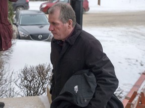 Gerald Stanley enters the Court of Queen's Bench on the day of closing arguments in his trial in Battleford, Sask., Thursday, February 8, 2018. The acquittal in the Colten Boushie killing that has angered many Indigenous people and sparked criticism from the justice minister has cast a harsh spotlight on Canada's criminal jury system whose shortcomings, particularly in cases involving minorities, have been well documented over the decades.