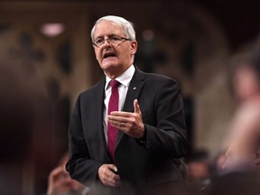 Minister of Transport Marc Garneau during question period in the House of Commons on Parliament Hill in Ottawa on November 23, 2017. The federal government is opening a training facility in the Northwest Territories focused on recruiting women and Indigenous peoples interested in working in the marine sector. The $12.6 million investment over three years will go toward buying training equipment and developing curricula for a site in Hay River, on the southern shore of Great Slave Lake. Transport Minister Marc Garneau says the initiative, which was announced Friday, is part of the Liberal government's commitment to reconciliation with First Nations and will help northerners take advantage of a growing industry.