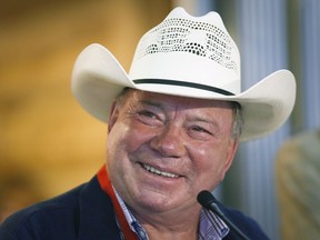 After decades of being associated with his role of Captain Kirk in the "Star Trek" franchise while living in the U.S., William Shatner still has a penchant for sci-fi-type projects and Canada. Calgary Stampede Parade Marshal William Shatner speaks to the media about the upcoming event at a news conference in Calgary, Thursday, July 3, 2014.THE CANADIAN PRESS/Jeff McIntosh