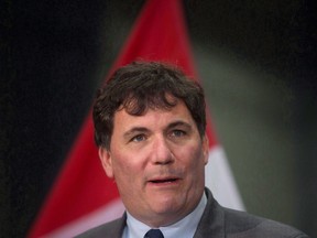 Minister of Fisheries, Oceans and the Canadian Coast Guard, Dominic LeBlanc speaks during an announcement at the Sea Island Canadian Coast Guard Base, in Richmond, B.C., on Wednesday February 15, 2017. More fish habitat in Canada will be protected from harmful activities under broad changes to the Fisheries Act expected to come from the federal government today.