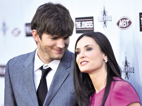 Demi Moore and Ashton Kutcher in what one might assume were happier times.