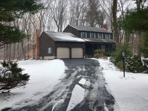 This Feb. 10, 2018 photo shows the home where Pierluigi Bigazzi, professor of laboratory science and pathology at UConn Health, was found dead in Burlington, Conn. He lived there with his wife, Linda Kosuda-Bigazzi, who was charged with his murder.