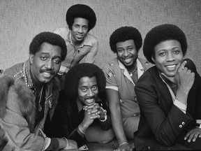 FILE- In an undated file photo, The Temptations singing group is pictured. From left are; Otis Williams, Melvin Franklin and Glenn Beonard. Back row from left, Richard Street and Dennis Edwards. Edwards, a former member of the famed Motown group has died. He was 74. Rosiland Triche Roberts, his longtime booking agent, says Edwards died Thursday, Feb. 1, 2018 in Chicago after a long illness.