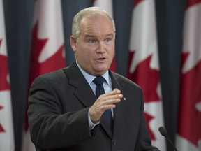 Conservative MP Erin O'Toole speaks during a news conference, Wednesday October 11, 2017 in Ottawa. On Saturday, he acknowledged Jerusalem as the capital of Israel.