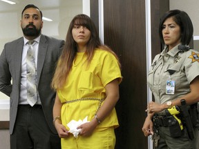 Obdulia  Sanchez, now 19, on Tuesday, Jan. 23, 2018, pleaded no contest to charges she was driving drunk while livestreaming the July 21, 2017 crash that killed her younger sister.