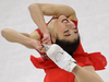 Mirai Nagasu of the United States performs in the ladies single skating free skating.