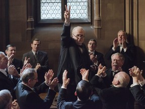 Gary Oldman stars as Winston Churchill in director Joe Wright's Darkest Hour, up for several Oscars next month.
