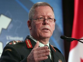 Chief of Defence Staff Gen. Jonathan Vance delivers a keynote presentation at the CDA Conference on Security and Defence in Ottawa on Friday, February 23, 2018.THE CANADIAN PRESS/Fred Chartrand