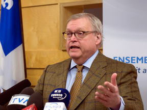 Quebec Health Minister Gaetan Barrette: "If they feel they are overpaid, they can leave the money on the table and I guarantee you I can make good use of it."