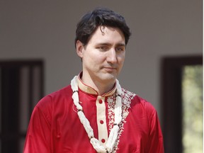 Canadian Prime Minister Justin Trudeau visits the Sabarmati Mahatma Gandhi Ashram in Ahmadabad, India, Monday, Feb. 19, 2018.