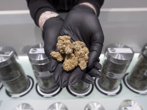 Marijuana products are pictured at Eden Medicinal Society in Vancouver, Thursday, Jan. 30, 2018.