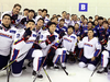 While the Korean womenâs hockey team is a mix of players from South and North Korea, the menâs team features seven players from North America.