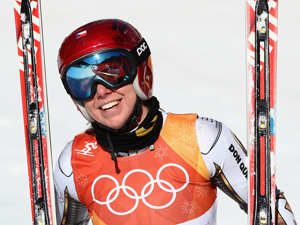 A Snowboarder On Borrowed Skis Just Won The Women's Olympic Super-g 