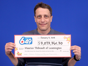 On Jan. 4, 2018, Maurice Thibeault picked up half of the just over $6-million lottery prize he won from a LOTTO 6/49 draw. Ownership of the other half of the prize is in dispute.