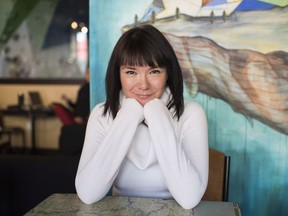 Jennifer Podemski poses for a portrait at Black Rock Coffee in Toronto, Monday, Feb. 12, 2018. About 20 years ago, Toronto-born screen star Jennifer Podemski was growing frustrated with a lack of work for Indigenous actors and storytellers such as herself and took matters into her own hands by becoming a producer.