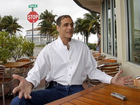 FILE - in this Wednesday, March 7, 2012 file photo, Fane Lozman is seen in Miami Beach, Fla. Oral arguments are scheduled Tuesday, Feb. 27, 2018 in Lozman's lawsuit against the City of Riviera Beach, Fla. Lozman contends he was wrongly prevented from speaking at a 2006 city council meeting through an arrest on bogus charges that were later dropped. The legal battle centers on whether police can use probable cause to defeat a claim under the First Amendment that an arrest was made for retaliation or to stifle a person's right to speak.