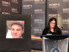 A New Brunswick mother of a missing 17-year-old man has issued an emotional appeal on YouTube for any information about her son, who last spoke to her more than seven months ago. Amanda Frigault, shown in an RCMP handout photo, said in the broadcast that she's becoming fearful she will never see her son Brayden Joseph Thibault again. THE CANADIAN PRESS/HO-New Brunswick RCMP MANDATORY CREDIT