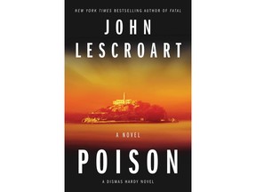 This book cover image released by Atria shows "Poison," a novel by John Lescroart. (Atria via AP)