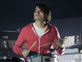 FILE - This April 14, 2012 file photo shows Jonny Greenwood of Radiohead performing at the Coachella Valley Music and Arts Festival in Indio, Calif. Greenwood is nominated for an Oscar for original score for his work on the film, "Phantom Thread."