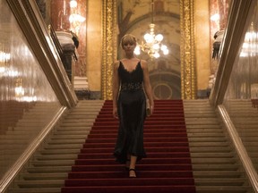 In this image released by Twentieth Century Fox, Jennifer Lawrence appears in a scene from "Red Sparrow."