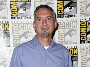 FILE - In this July 11, 2015 file photo, James Dashner, author of "Maze Runner" attends the 20th Century Fox press line at Comic-Con International in San Diego. Dashner has been dropped by his literary agent. In recent days, Dashner has faced allegations of sexual harassment.
