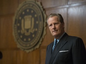 This image released by Hulu shows Jeff Daniels in a scene from "The Looming Tower." a 10-part series chronicling events leading to the Sept. 11, 2001, terrorist attacks.