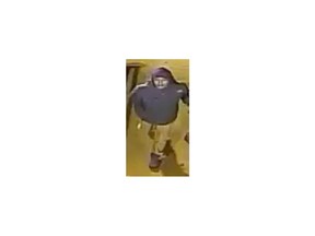 This image taken from a Feb. 24, 2015 surveillance video and provided on Feb. 17, 2018 by the New York City Police Department, shows a man being sought by the NYPD in connection with a rape three years ago. New York detectives are again asking for help in solving the 2015 rape of a 12-year-old school girl who was brutally attacked in the Bronx. (NYPD via AP)