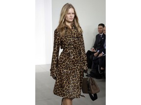 The Michael Kors collection is modeled during Fashion Week in New York, Wednesday, Feb. 14, 2018.