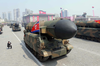 North Korean ballistic missiles are displayed through Kim Il-Sung square during a military parade in Pyongyang, April 15, 2017.