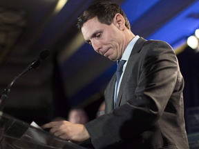 Patrick Brown speaks to supporters and the media in Toronto on Feb. 18, 2018.