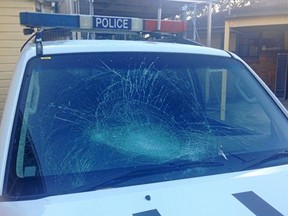 New South Wales Police were called to the parking lot of the Byron Bay lighthouse amid reports that an erratic naked man was posing a threat to himself. The Canadian tourist attacked their police cruiser with his head.