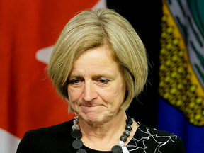 Alberta Premier Rachel Notley announces on Tuesday Feb. 6, 2018 that Alberta will boycott all wine from British Columbia in response to the B.C. government's delay of the Trans Mountain pipeline expansion.
