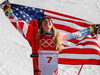 Mikaela Shiffrin won her first gold of the Pyeongchang Olympics on Thursday.