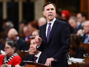 Finance Minister Bill Morneau delivers the federal budget in the House of Commons in Ottawa on Tuesday, Feb.27, 2018.