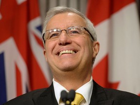 Ontario Progressive Conservative Party interim leader Vic Fedeli speaks at a press conference in Toronto on Jan. 26, 2018.