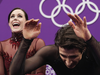 Canadian ice dancers Tessa Virtue and Scott Moir had the crowd on their feet, some observers in tears and soon will have the gold medal as a memento of their final competitive skate together on Tuesday.