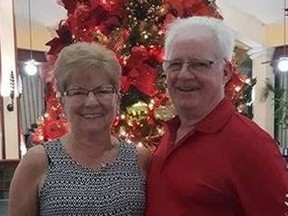 Brian Sockett, 72 and his wife Ellen, one month before he died after his family and insurer tried for two weeks, unsuccessfully, to have him returned from a vacation to a hospital in the Toronto region.