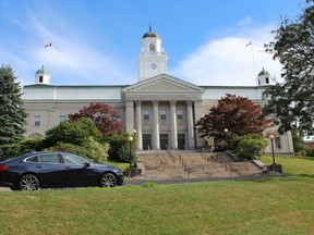 Acadia University Hall in Wolfville, Nova Scotia.