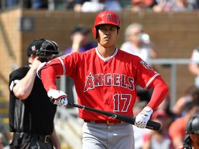 Shohei Ohtani has just two hits in spring-training games.