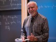 This handout photo obtained March 20, 2018 courtesy of the Institute for Advanced Study shows Robert Langlands, professor emeritus at the School of Mathematics, at a 'Beyond Endoscopy' conference held at the Institute in fall 2016. On March 20, 2018 Langlands won the prestigious Abel Prize for developing a programme connecting representation theory to number theory.