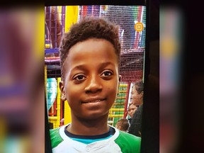 Investigators in Montreal are asking the public to look out for a missing child. Ariel Jeffrey Kouakou, 10, is seen in this undated police handout image.
