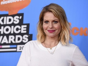 Candace Cameron-Bure arrives at the Kids' Choice Awards at The Forum on Saturday, March 24, 2018, in Inglewood, Calif.